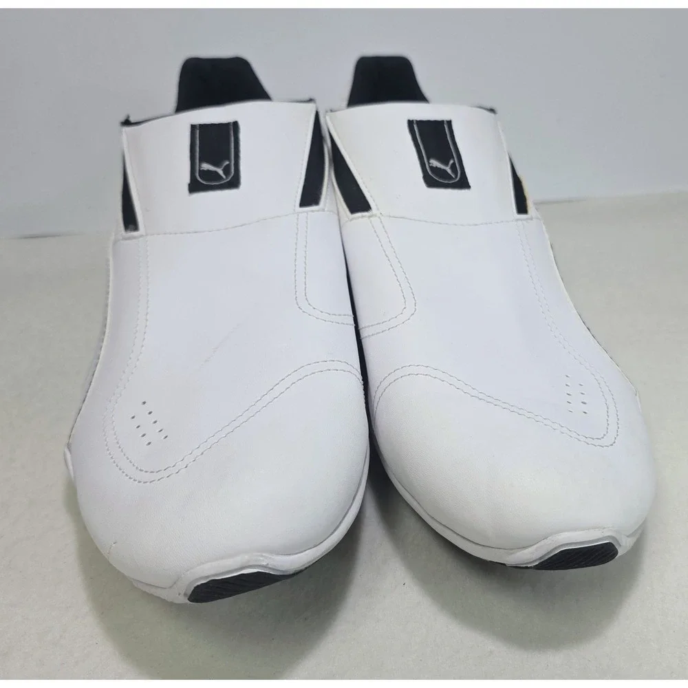 Puma Redon Move Slip On Sneaker Shoes Mens 13 White Black LIMITED USE 355450-04 - Picture 5 of 11